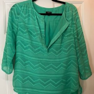 Green Talbots blouse